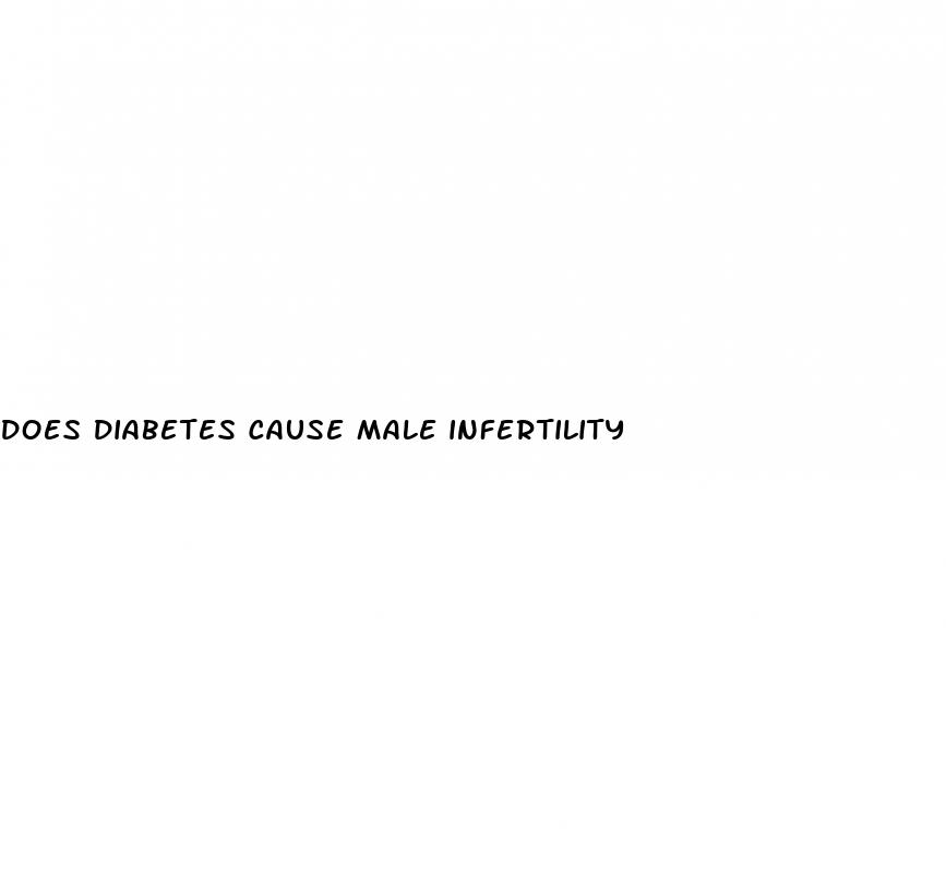 does diabetes cause male infertility