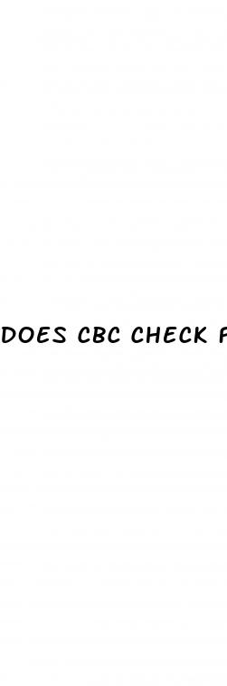 does cbc check for diabetes