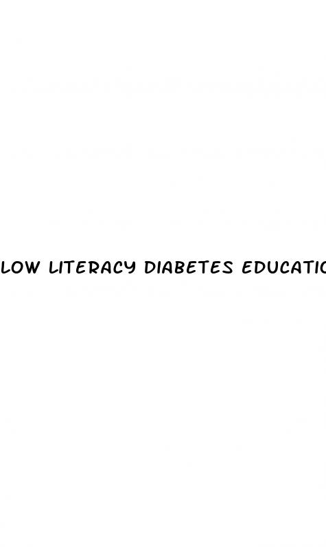 low literacy diabetes education handouts