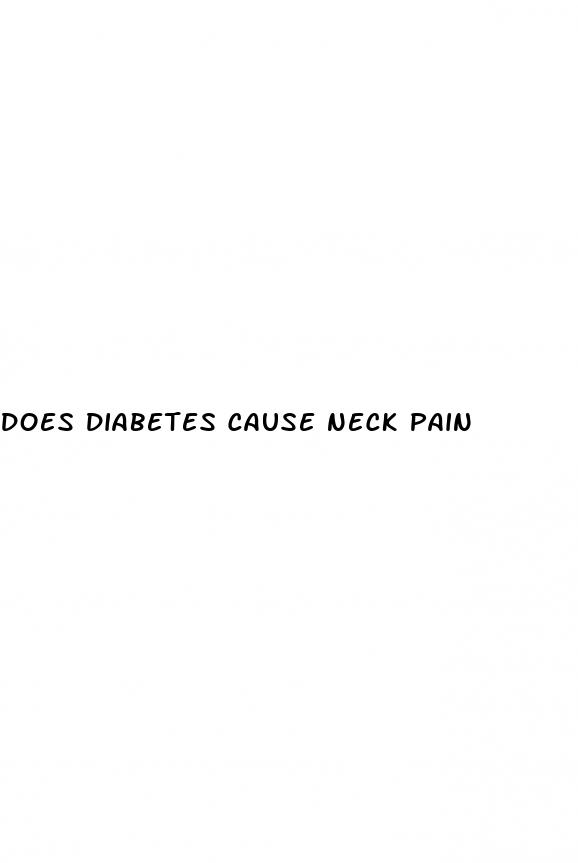 does diabetes cause neck pain
