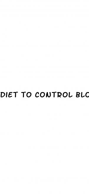 diet to control blood sugar