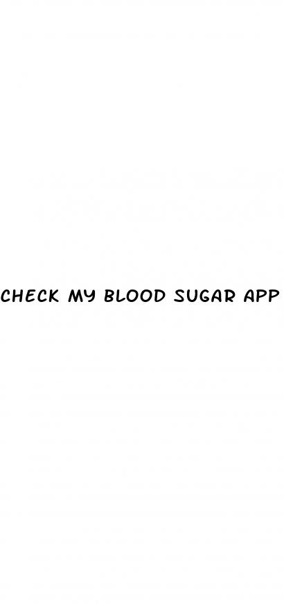 check my blood sugar app