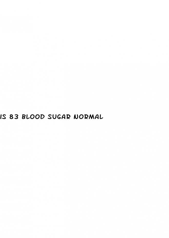 is 83 blood sugar normal