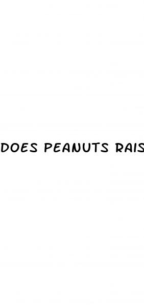 does peanuts raise your blood sugar