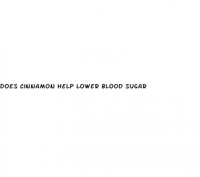 does cinnamon help lower blood sugar