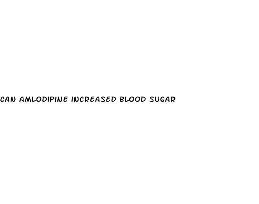 can amlodipine increased blood sugar