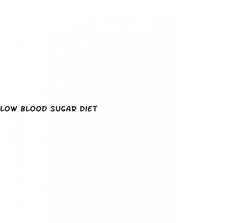 low blood sugar diet