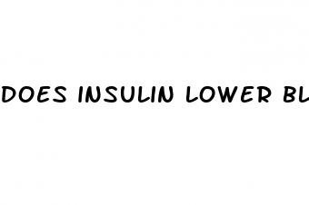 does insulin lower blood sugar