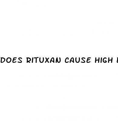 does rituxan cause high blood sugar