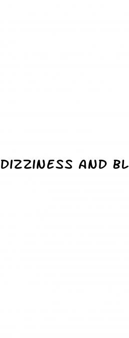 dizziness and blood sugar