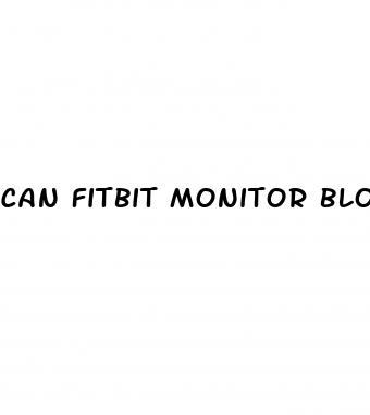 can fitbit monitor blood sugar