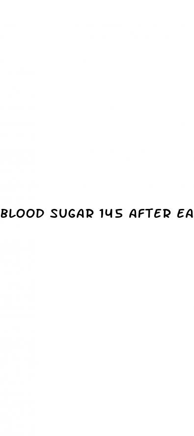 blood sugar 145 after eating