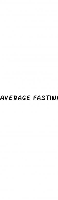 average fasting blood sugar