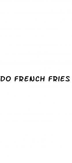 do french fries raise blood sugar