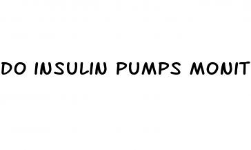 do insulin pumps monitor blood sugar levels