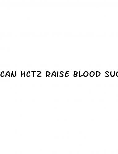 can hctz raise blood sugar