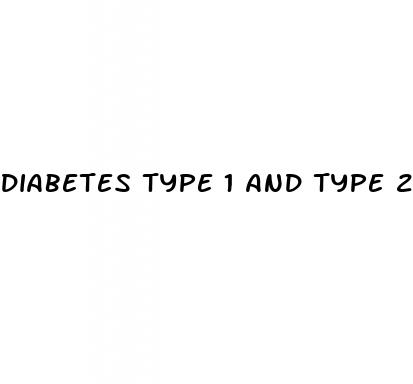 diabetes type 1 and type 2