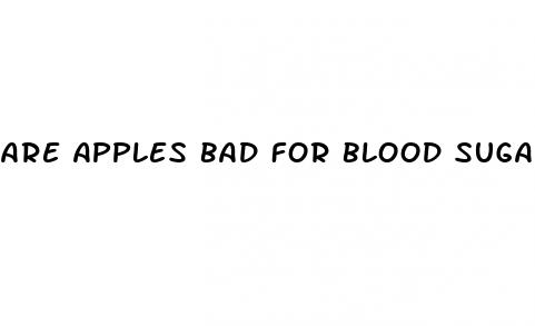 are apples bad for blood sugar