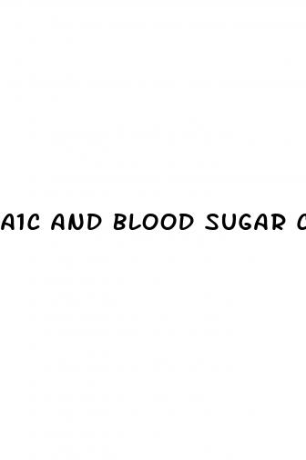 a1c and blood sugar correlation