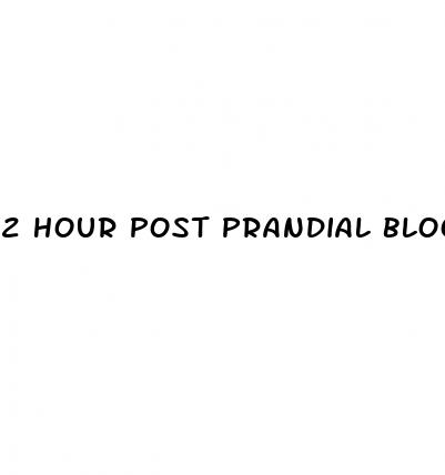 2 hour post prandial blood sugar