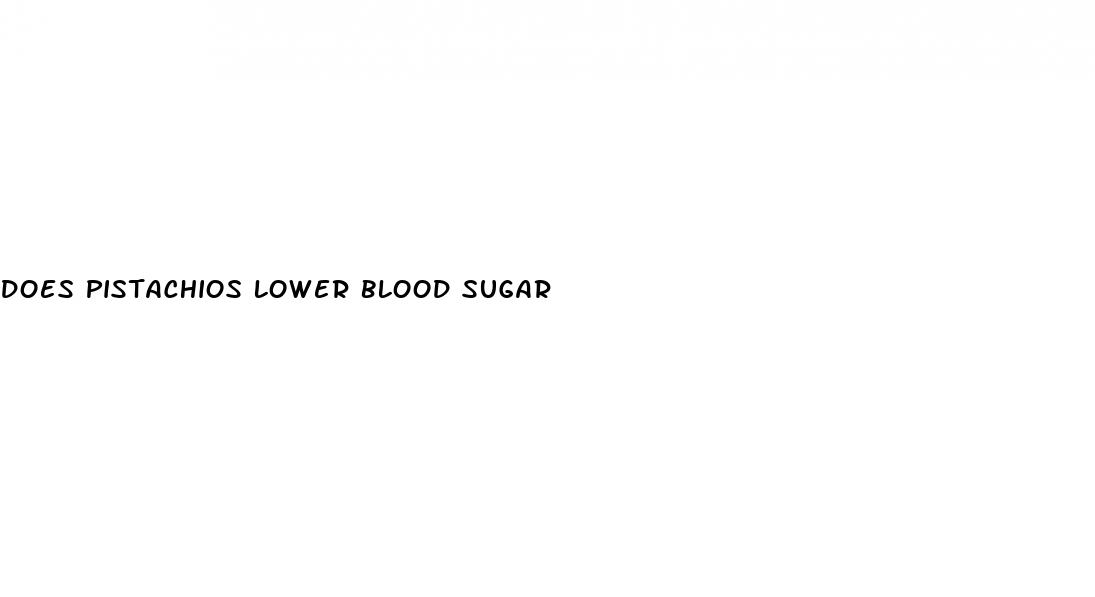 does pistachios lower blood sugar