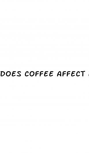 does coffee affect blood sugar levels