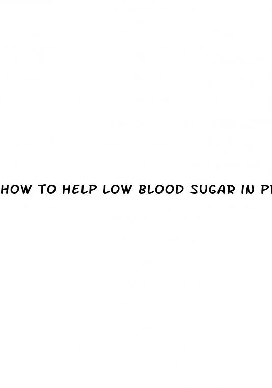 how to help low blood sugar in pregnancy