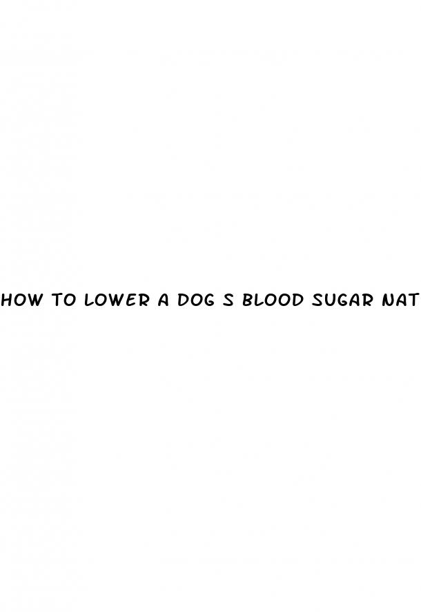 how to lower a dog s blood sugar naturally