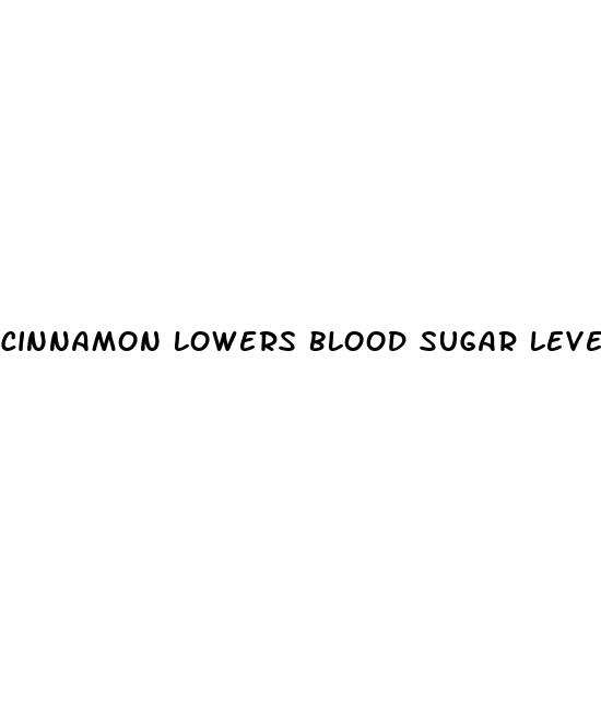 cinnamon lowers blood sugar level