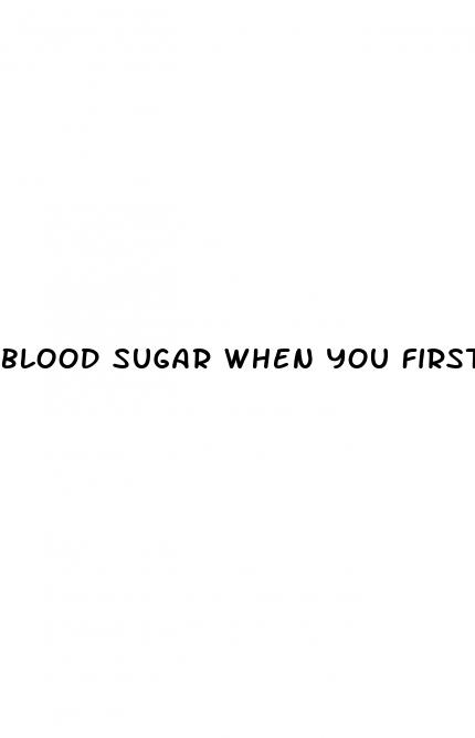 blood sugar when you first wake up
