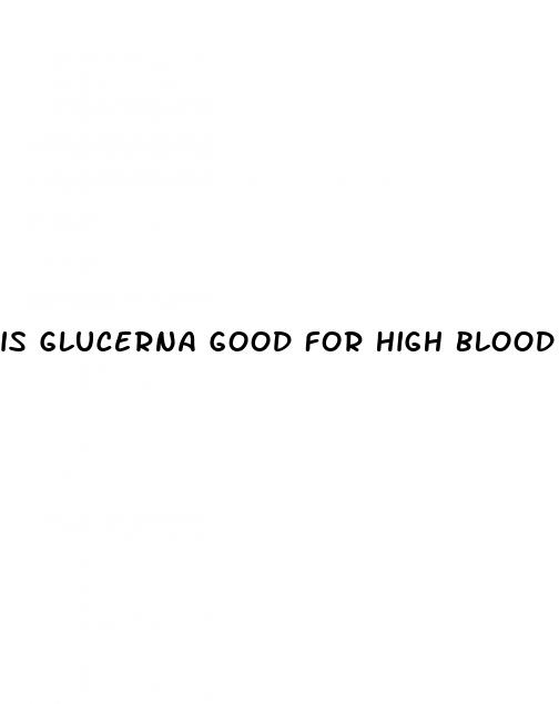 is glucerna good for high blood sugar