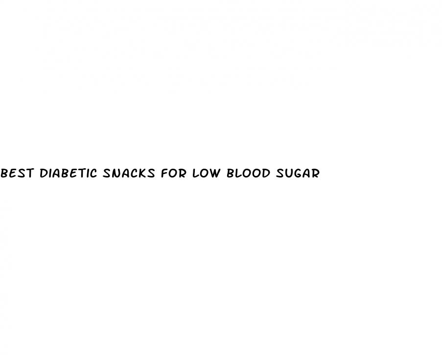 best diabetic snacks for low blood sugar