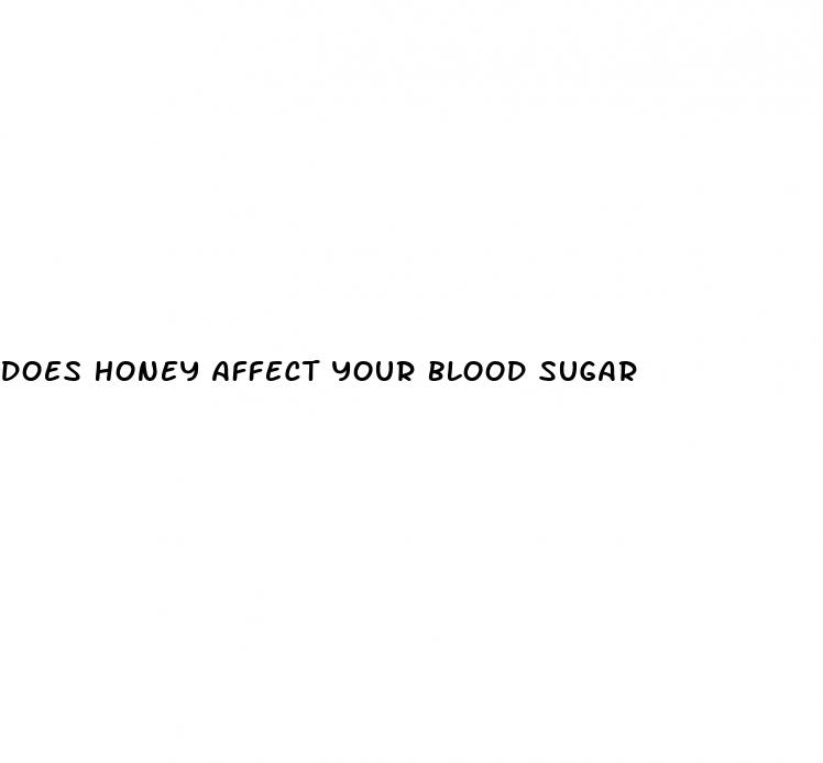 does honey affect your blood sugar