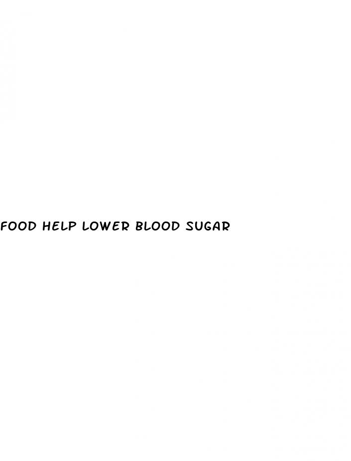 food help lower blood sugar
