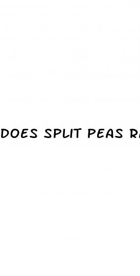does split peas raise blood sugar