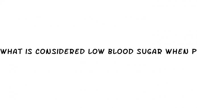 what is considered low blood sugar when pregnant