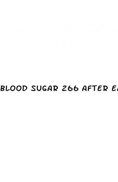 blood sugar 266 after eating