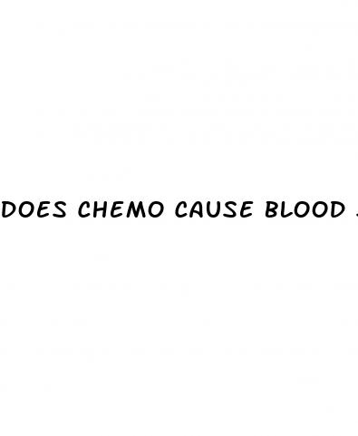 does chemo cause blood sugar to go up