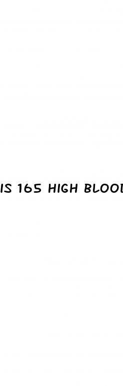 is 165 high blood sugar