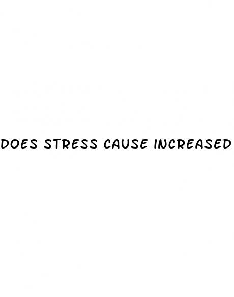 does stress cause increased blood sugar