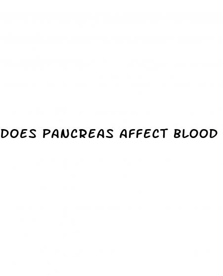 does pancreas affect blood sugar