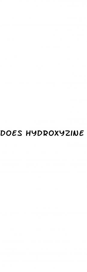 does hydroxyzine raise blood sugar