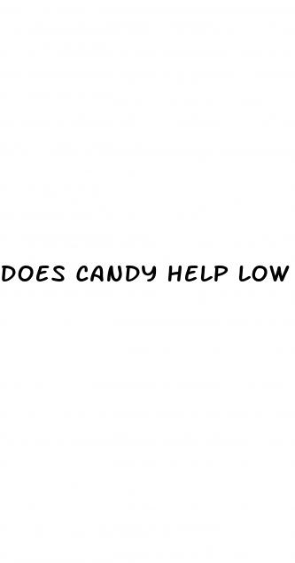 does candy help low blood sugar
