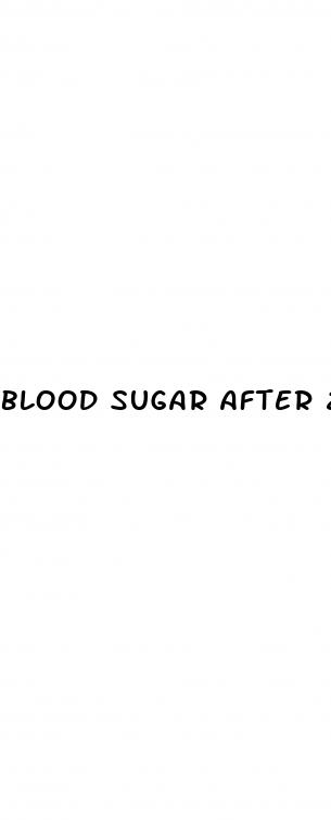 blood sugar after 2hrs of eating