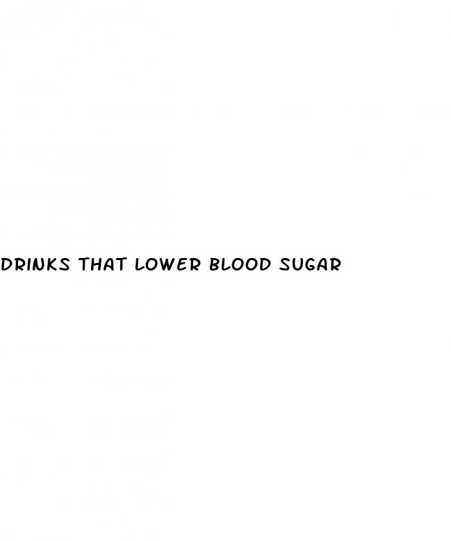 drinks that lower blood sugar