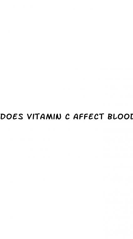 does vitamin c affect blood sugar levels