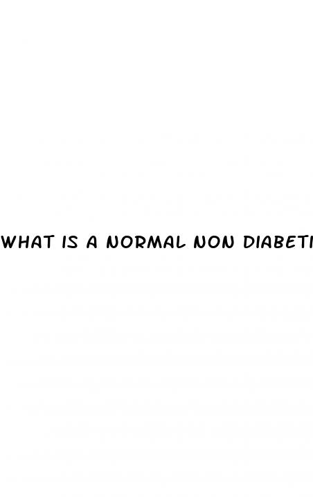 what is a normal non diabetic blood sugar level