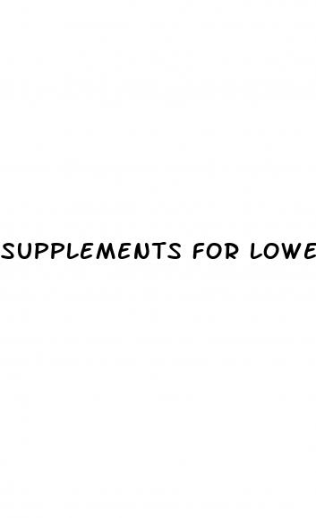 supplements for lower blood sugar
