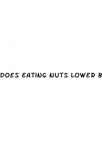 does eating nuts lower blood sugar
