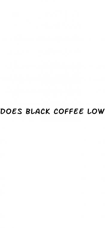 does black coffee lower blood sugar